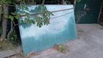 Glas  213 x 134 x 1 cm, Ophalen, Gebruikt, Glasplaat, 160 cm of meer