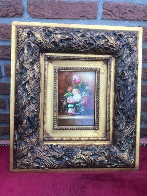verfijnd schilderij, prachtig bloemstilleven, Antiek en Kunst, Kunst | Schilderijen | Klassiek, Ophalen of Verzenden