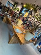 Boomstam Tafel Bali - 4 Meter, Huis en Inrichting, Ophalen, Gebruikt, 100 tot 150 cm, 200 cm of meer
