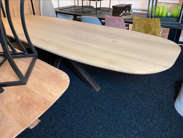 Tafel deens ovaal 300 blank eiken matrixpoot van 1369 nu 459 beschikbaar voor biedingen