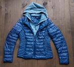 Tussenjas blauw met grijze sweater inzet, maat S, Ophalen of Verzenden, Zo goed als nieuw, Maat 36 (S), Blauw
