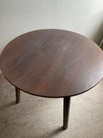 Ronde houten (eet) tafel, Ophalen, Zo goed als nieuw, Rond, 100 tot 150 cm