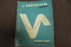 Honda CD50H 1973 parts list bromfiets onderdelen boek CD 50, Fietsen en Brommers, Ophalen of Verzenden, Gebruikt