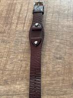 Fossil horlogebandje zgan leer, Sieraden, Tassen en Uiterlijk, Armbanden, Ophalen of Verzenden, Zo goed als nieuw, Bruin, Leer