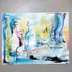 Aquarel Schilderij in lijst, Ophalen of Verzenden