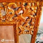 Gouden Spiegel met Barok Stijl, Antiek en Kunst, Ophalen of Verzenden, Rechthoekig, 50 tot 100 cm, 100 tot 150 cm