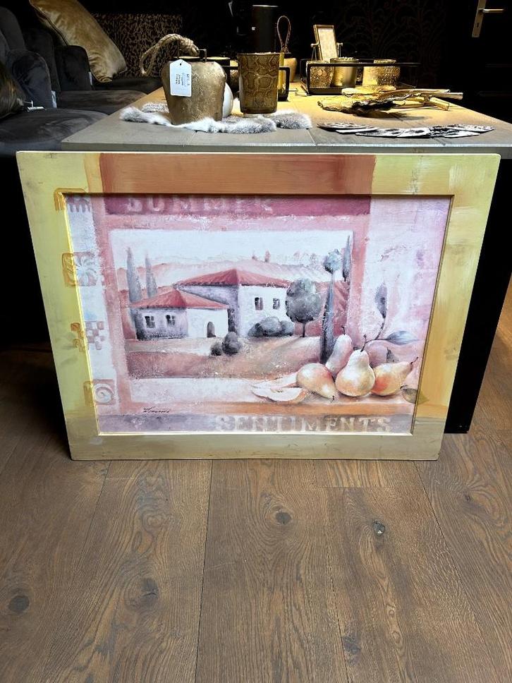 Schilderij huis, Antiek en Kunst, Kunst | Schilderijen | Klassiek, Ophalen