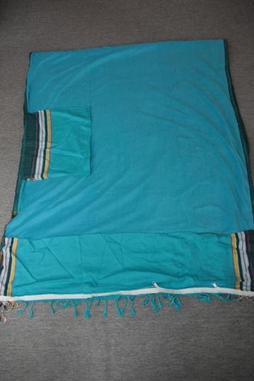 Lounge chair Kikoy stranddoek. Blauw. Nieuw in verpakking.  beschikbaar voor biedingen