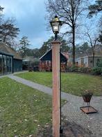 Houten lantaren  tuinverlichting eiken of douglas, Tuin en Terras, Buitenverlichting, Ophalen, Zonne-energie, Minder dan 50 watt