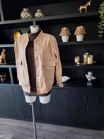 Nieuw bomberjack pu-leather 1 .aat 38 40 42, Kleding | Dames, Jasjes, Kostuums en Pakken, Made in Italy, Beige, Maat 42/44 (L)