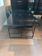 Eettafel - Marmer - Zwart - 240cm x 90cm, Ophalen, Overige materialen, Gebruikt, 200 cm of meer