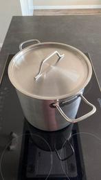 Pan rvs 10L, Gebruikt, Rvs, Keramische plaat, Ophalen