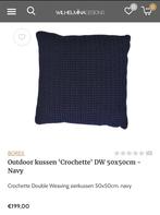 Nieuw! Kussen Crochette Borek in de kleur navy 50x50, Tuin en Terras, Nieuw, Ophalen of Verzenden