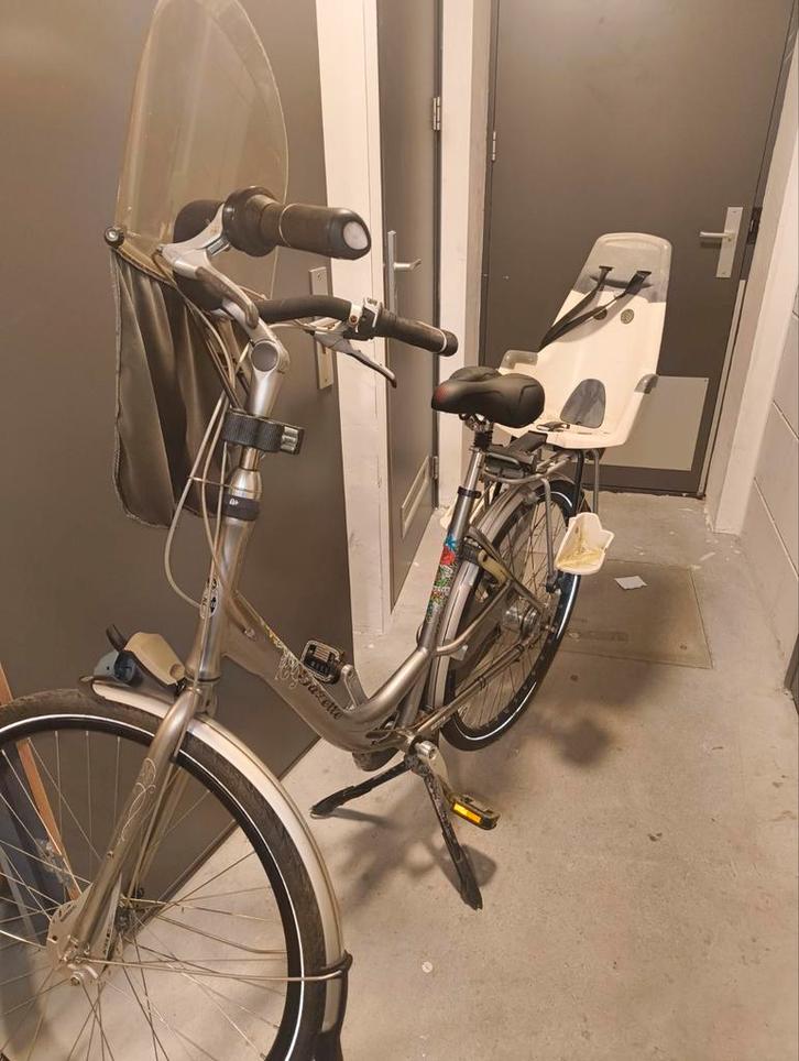 Gazelle moederfiets, Fietsen en Brommers, Fietsen | Dames | Damesfietsen, Gebruikt, Gazelle, (Extra) lage instap, Versnellingen