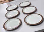 6X antiek servies Schotel schotels Denby zandsteen 16cm, Antiek en Kunst, Antiek | Servies los, Ophalen of Verzenden