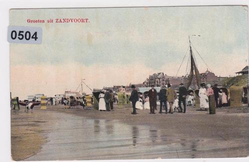150504 Groeten uit Zandvoort ongelopen zeer oude kaart, Verzamelen, Ansichtkaarten | Nederland, Ongelopen, Noord-Holland, Voor 1920