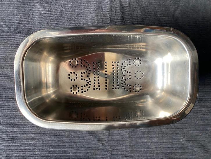 RVS Inzet/ restenbak voor in aanrecht, Huis en Inrichting, Keuken | Keukenbenodigdheden, Zo goed als nieuw, Ophalen