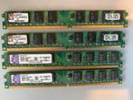 4x 2GB Kingston geheugen DDR2 (KTH-XW4400C6/2G), Computers en Software, RAM geheugen, Ophalen of Verzenden, Zo goed als nieuw