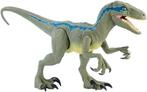 VELOCIRAPTOR BLUE FIGURINE JURASSIC WORLD SUPER COLOSSAL, Ophalen of Verzenden, Zo goed als nieuw