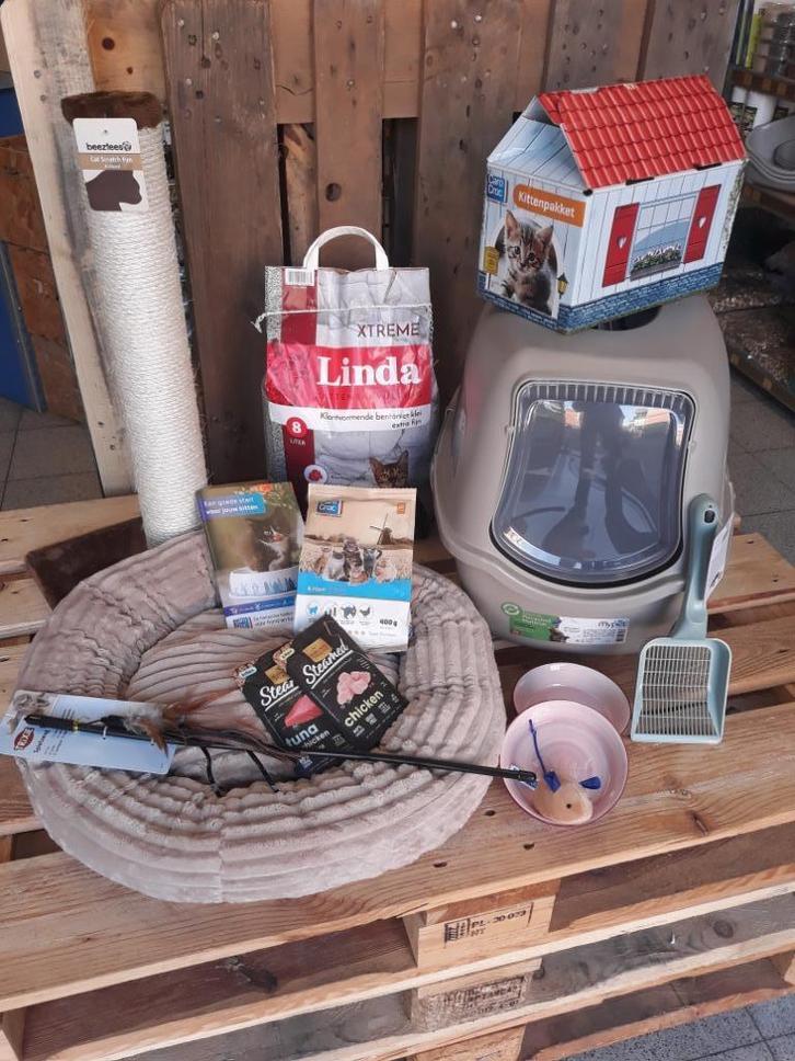 Kitten start pakket, Dieren en Toebehoren, Katten-accessoires, Nieuw, Ophalen