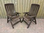 2 JARDIN kunststof stoelen / standenstoelen, Ophalen, Kunststof, Gebruikt, Bruin