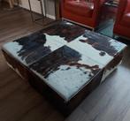 Poef koeienhuid Bert Plantagie, Huis en Inrichting, Ophalen, Gebruikt, Vierkant, 100 tot 125 cm