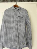 Scotch & Soda wit blauw overhemd maat XL, Wit, Ophalen of Verzenden, Zo goed als nieuw, Halswijdte 43/44 (XL)