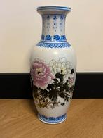 Vintage Famille Rose Vaas - Pioenroos Decor - Jingdezhen, Antiek en Kunst, Antiek | Porselein, Ophalen of Verzenden