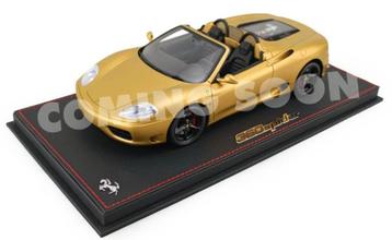 Ferrari 360 Modena Spider Goud 1:18 P18233ST BBR PRE-ORDER beschikbaar voor biedingen