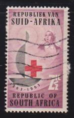 Zuid Afrika 1963 Rode Kruis 100 jaar Verpleegster, Ophalen of Verzenden, Gestempeld, Overige thema's