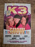 3 flyers van K3, Ophalen of Verzenden, Zo goed als nieuw