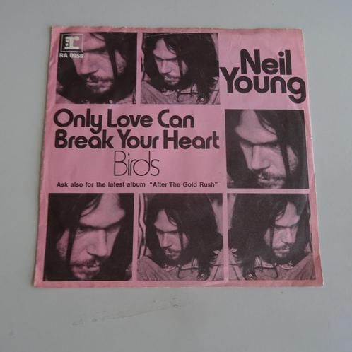 Neil Young - Only love can break your heart, Cd's en Dvd's, Vinyl Singles, Gebruikt, Single, Pop, 7 inch, Verzenden