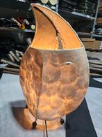 Unieke schelpen lamp, Ophalen of Verzenden, Zo goed als nieuw, Glas, Minder dan 100 cm