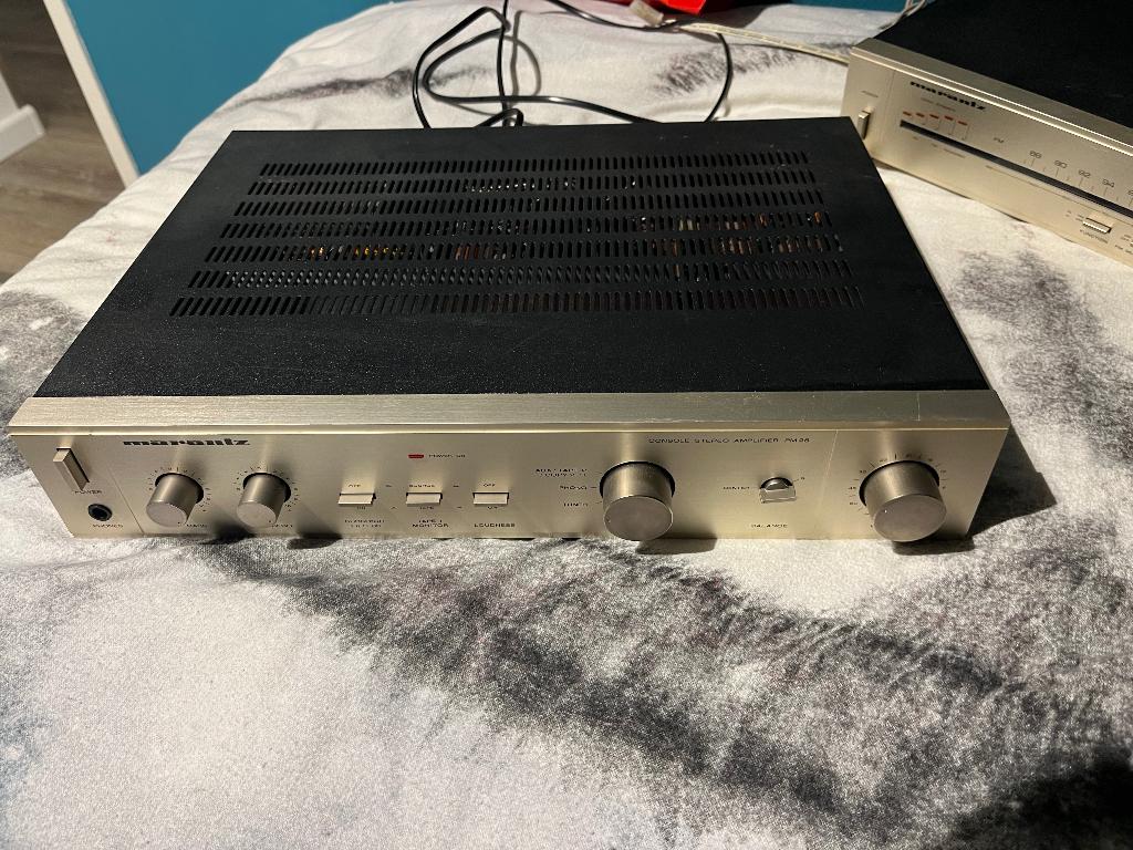 Vintage Marantz audio en versterker, Audio, Tv en Foto, Versterkers en Receivers, Zo goed als nieuw, 60 tot 120 watt, Stereo, Ophalen