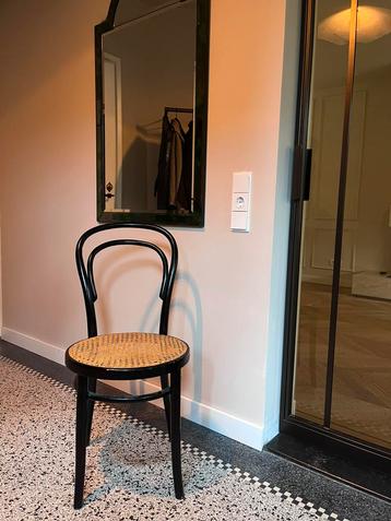 Thonet bistro caféstoel, vintage webbing Thonet No. 14 beschikbaar voor biedingen