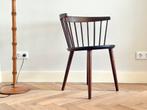 Vintage spijlen stoel Yngve Ekstrom jaren 50/60 hout design, Huis en Inrichting, Stoelen, Ophalen, Bruin, Eén, Hout