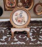 Oud bloemen stilleven schilderijtje lijstje K66, Ophalen of Verzenden