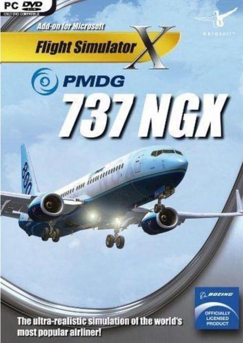 PDMG 737 NGX FSX Flight Simulator X PC DVD, Spelcomputers en Games, Games | Pc, Zo goed als nieuw, Simulatie, 1 speler, Vanaf 3 jaar