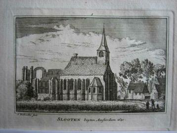 005 / Slooten buiten Amsterdam Kopergravure 18e Eeuw beschikbaar voor biedingen