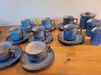 Volendams aardewerk blauw kop en schotels suikerpot melkkan, Antiek en Kunst, Ophalen of Verzenden