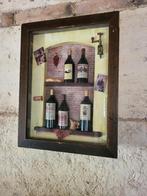 Frans brocante/ vintage vitrinekastje/ wandkastje/ allegonda, Antiek en Kunst, Curiosa en Brocante, Ophalen of Verzenden