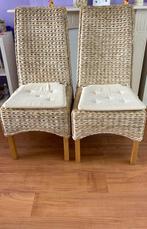 5 Rieten eetstoelen, Huis en Inrichting, Stoelen, Ophalen, Gebruikt, Overige kleuren, Rieten