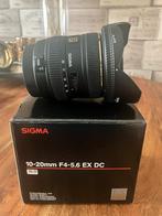Sigma 10-20 mm 1:4-5.6 voor canon, Audio, Tv en Foto, Fotografie | Lenzen en Objectieven, Ophalen, Zo goed als nieuw, Groothoeklens