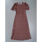 Midijurk New Look bloemetjes XS/34 zwart bruin, Verzenden, New Look, Zwart, Zo goed als nieuw