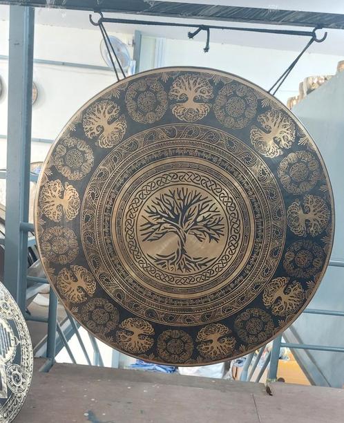 > Nepalese Gong 70 cm – Handgemaakt – Nieuw, Antiek en Kunst, Kunst | Niet-Westerse kunst, Ophalen of Verzenden