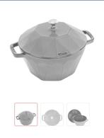 STAUB Diamond Cast Iron Cocotte 22cm, Huis en Inrichting, Keuken | Potten en Pannen, Ophalen of Verzenden, Nieuw, Gietijzer, Kookpan of Snelkookpan
