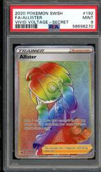 Allister PSA 9 - 192/185 - Sword & Shield - Vivid Voltage, Hobby en Vrije tijd, Verzamelkaartspellen | Pokémon, Ophalen of Verzenden