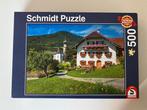 Schmidt puzzel 500 stuks alpen, Ophalen of Verzenden, Legpuzzel, Zo goed als nieuw