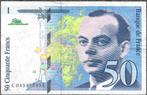 Frankrijk 50 Francs 1997, Postzegels en Munten, Bankbiljetten | Europa | Eurobiljetten, Frankrijk, Los biljet, 50 euro, Ophalen of Verzenden