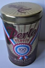 Perla Koffie 100 jaar blik 1895 Jubileum 1995 Albert Heijn i, Overige merken, Gebruikt, Ophalen of Verzenden, Koffie